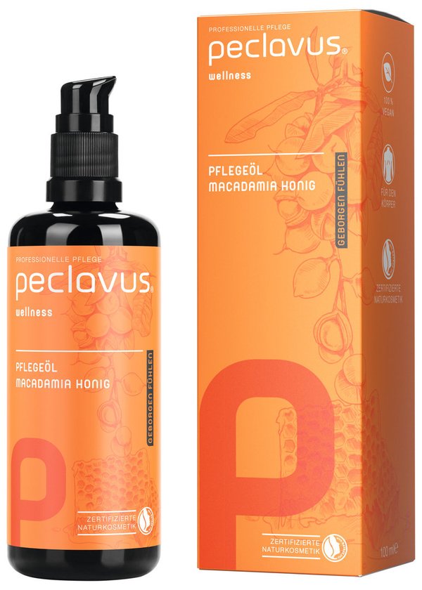 peclavus® Pflegeöl Macadamia Honig | Geborgen fühlen