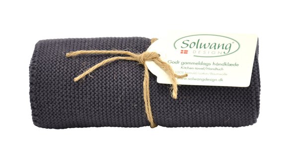 SOLWANG Design Handtuch 'Warmes Dunkelgrau'